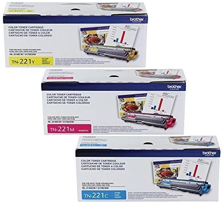 BROTHER TN-221 CYAN MAGENTA YELLOW SET